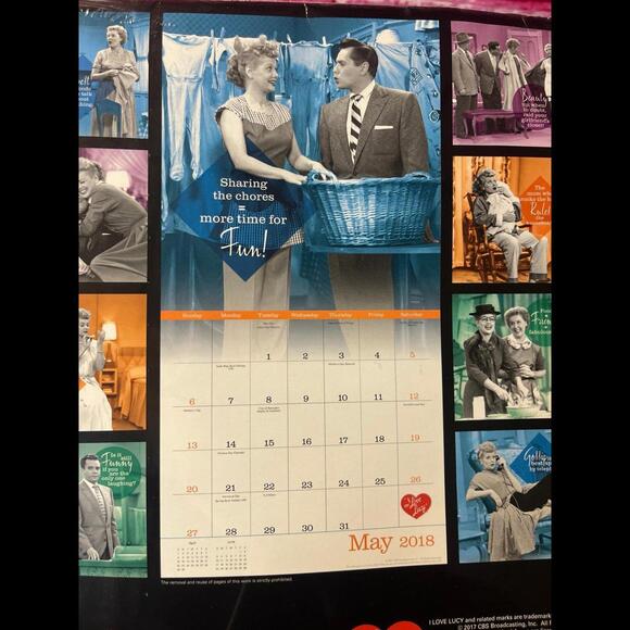 I love Lucy 2018 sealed‎ calendar - Picture 4 of 7
